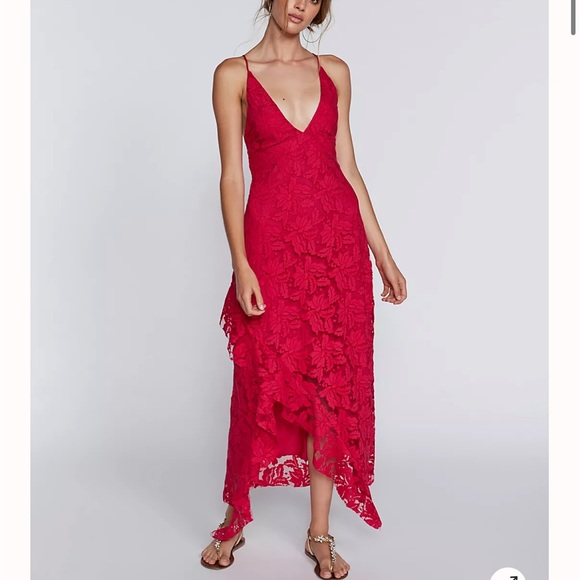Free People Lace Midi Dress - Picture 4 of 6